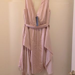 BCBGMaxAzaria Brand New dirty Ping midi dress with sleeves Size 2 with tags